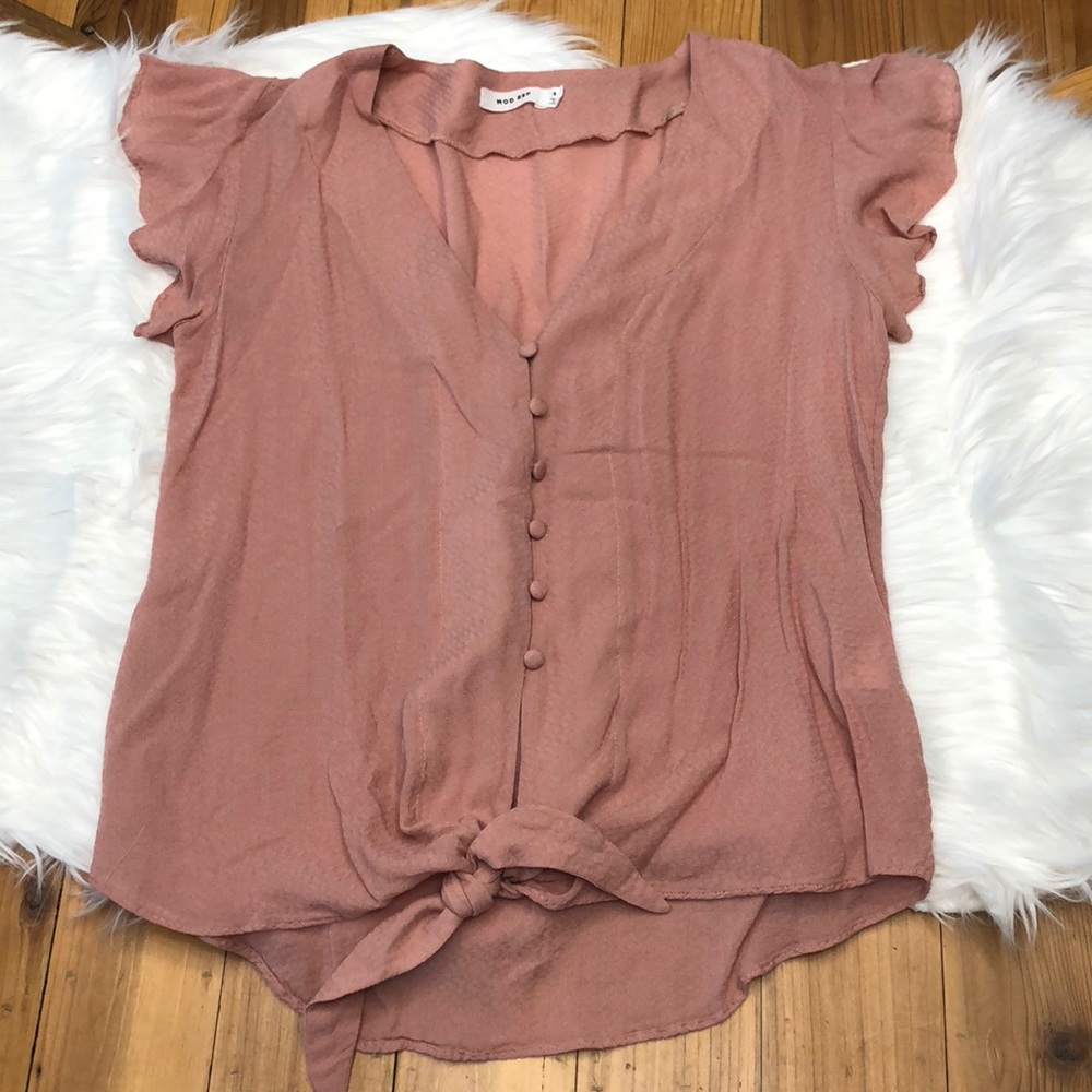 Blush blouse